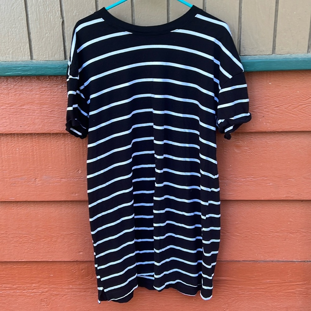Bold Black & White Mini-Dress/Tunic
